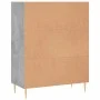 Concrete gray engineered wood shelf 69.5x32.5x90 cm by vidaXL, Bookcases and shelves - Ref: Foro24-828352, Price: 54,97 €, Di...