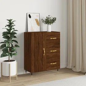 Oak brown engineered wood sideboard 69.5x34x90 cm by vidaXL, Sideboards - Ref: Foro24-827899, Price: 77,44 €, Discount: %