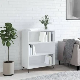 Glossy white engineered wood shelf 69.5x32.5x90 cm by vidaXL, Bookcases and shelves - Ref: Foro24-828334, Price: 60,71 €, Dis...