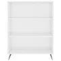 Regal aus glänzend weißem Holzwerkstoff, 69,5 x 32,5 x 90 cm von vidaXL, Bücherregale und Regale - Ref: Foro24-828334, Preis:...
