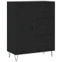Engineered wood black sideboard 69.5x34x90 cm by vidaXL, Sideboards - Ref: Foro24-827909, Price: 91,23 €, Discount: %