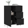 Engineered wood black sideboard 69.5x34x90 cm by vidaXL, Sideboards - Ref: Foro24-827909, Price: 91,23 €, Discount: %