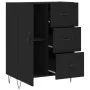Engineered wood black sideboard 69.5x34x90 cm by vidaXL, Sideboards - Ref: Foro24-827909, Price: 91,23 €, Discount: %