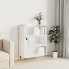Engineered wood bookshelf in glossy white 69.5x32.5x90 cm by vidaXL, Bookcases and shelves - Ref: Foro24-828342, Price: 60,56...