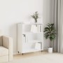 Engineered wood bookshelf in glossy white 69.5x32.5x90 cm by vidaXL, Bookcases and shelves - Ref: Foro24-828342, Price: 60,56...