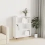 Engineered wood bookshelf in glossy white 69.5x32.5x90 cm by vidaXL, Bookcases and shelves - Ref: Foro24-828342, Price: 59,77...