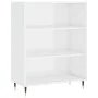Parkettregal glänzend weiß 69,5x32,5x90 cm von vidaXL, Bücherregale und Regale - Ref: Foro24-828342, Preis: 59,77 €, Rabatt: %