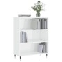 Engineered wood bookshelf in glossy white 69.5x32.5x90 cm by vidaXL, Bookcases and shelves - Ref: Foro24-828342, Price: 60,56...