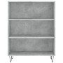 Betongraues Holzwerkstoffregal 69,5 x 32,5 x 90 cm von vidaXL, Bücherregale und Regale - Ref: Foro24-828360, Preis: 54,34 €, ...