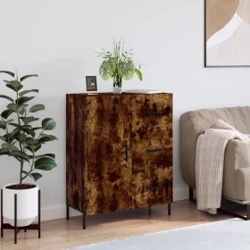 Sideboard aus geräuchertem Eichenholzwerkstoff, 69,5 x 34 x 90 cm von vidaXL, Sideboards - Ref: Foro24-827929, Preis: 74,60 €...
