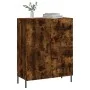 Smoked oak engineered wood sideboard 69.5x34x90 cm by vidaXL, Sideboards - Ref: Foro24-827929, Price: 74,58 €, Discount: %