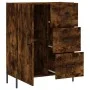 Smoked oak engineered wood sideboard 69.5x34x90 cm by vidaXL, Sideboards - Ref: Foro24-827929, Price: 74,58 €, Discount: %