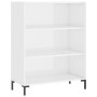 Glossy white engineered wood shelf 69.5x32.5x90 cm by vidaXL, Bookcases and shelves - Ref: Foro24-828366, Price: 64,25 €, Dis...