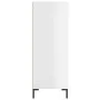Glossy white engineered wood shelf 69.5x32.5x90 cm by vidaXL, Bookcases and shelves - Ref: Foro24-828366, Price: 63,14 €, Dis...