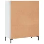 Glossy white engineered wood shelf 69.5x32.5x90 cm by vidaXL, Bookcases and shelves - Ref: Foro24-828366, Price: 63,14 €, Dis...