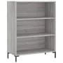 Estantería madera de ingeniería gris Sonoma 69,5x32,5x90 cm de vidaXL, Librerías y estanterías - Ref: Foro24-828370, Precio: ...