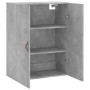 Armario de pared gris hormigón 69,5x34x90 cm de vidaXL, Aparadores - Ref: Foro24-828400, Precio: 81,90 €, Descuento: %