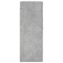 Armario de pared gris hormigón 69,5x34x90 cm de vidaXL, Aparadores - Ref: Foro24-828400, Precio: 81,90 €, Descuento: %