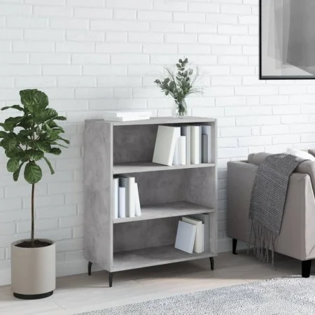 Estantería madera de ingeniería gris hormigón 69,5x32,5x90 cm de vidaXL, Aparadores - Ref: Foro24-828384, Precio: 59,86 €, De...