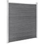 Set de valla 3 cuadradas + 1 oblicua WPC gris 619x186 cm de vidaXL, Paneles de vallas - Ref: Foro24-3053235, Precio: 807,64 €...