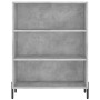 Betongraues Holzwerkstoffregal 69,5 x 32,5 x 90 cm von vidaXL, Sideboards - Ref: Foro24-828376, Preis: 60,54 €, Rabatt: %