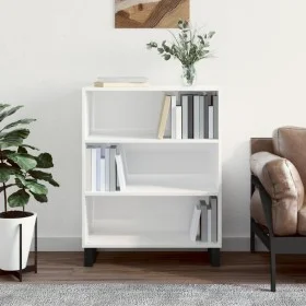 Glossy white engineered wood shelf 69.5x32.5x90 cm by vidaXL, Sideboards - Ref: Foro24-828390, Price: 70,12 €, Discount: %