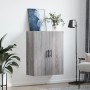 Armario de pared gris Sonoma 69,5x34x90 cm de vidaXL, Aparadores - Ref: Foro24-828450, Precio: 69,82 €, Descuento: %