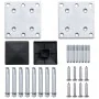 Set de valla 6 cuadradas + 1 oblicua WPC gris 1138x186 cm de vidaXL, Paneles de vallas - Ref: Foro24-3053238, Precio: 1,00 €,...