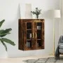 Armario de pared roble ahumado 69,5x34x90 cm de vidaXL, Aparadores - Ref: Foro24-828465, Precio: 88,17 €, Descuento: %