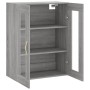 Armario de pared gris Sonoma 69,5x34x90 cm de vidaXL, Aparadores - Ref: Foro24-828466, Precio: 82,13 €, Descuento: %