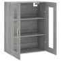 Armario de pared gris Sonoma 69,5x34x90 cm de vidaXL, Aparadores - Ref: Foro24-828466, Precio: 79,55 €, Descuento: %