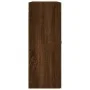 Armario de pared marrón roble 69,5x34x90 cm de vidaXL, Aparadores - Ref: Foro24-828459, Precio: 92,66 €, Descuento: %