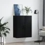 Black wall cabinet 69.5x34x90 cm by vidaXL, Sideboards - Ref: Foro24-828445, Price: 86,53 €, Discount: %