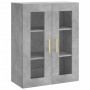 Armario de pared gris hormigón 69,5x34x90 cm de vidaXL, Aparadores - Ref: Foro24-828472, Precio: 85,51 €, Descuento: %
