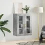 Armario de pared gris hormigón 69,5x34x90 cm de vidaXL, Aparadores - Ref: Foro24-828472, Precio: 84,57 €, Descuento: %