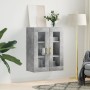 Armario de pared gris hormigón 69,5x34x90 cm de vidaXL, Aparadores - Ref: Foro24-828472, Precio: 85,51 €, Descuento: %