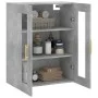 Armario de pared gris hormigón 69,5x34x90 cm de vidaXL, Aparadores - Ref: Foro24-828472, Precio: 84,57 €, Descuento: %