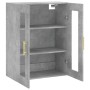Armario de pared gris hormigón 69,5x34x90 cm de vidaXL, Aparadores - Ref: Foro24-828472, Precio: 85,51 €, Descuento: %