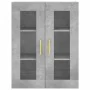 Armario de pared gris hormigón 69,5x34x90 cm de vidaXL, Aparadores - Ref: Foro24-828472, Precio: 84,57 €, Descuento: %