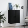 Black wall cabinet 69.5x34x90 cm by vidaXL, Sideboards - Ref: Foro24-828437, Price: 70,34 €, Discount: %