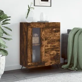 Sideboard aus geräuchertem Eichenholzwerkstoff, 69,5 x 34 x 90 cm von vidaXL, Sideboards - Ref: Foro24-828017, Preis: 68,47 €...