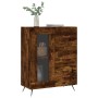 Smoked oak engineered wood sideboard 69.5x34x90 cm by vidaXL, Sideboards - Ref: Foro24-828017, Price: 68,99 €, Discount: %