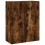 Wandschrank aus geräucherter Eiche, 69,5 x 34 x 90 cm von vidaXL, Sideboards - Ref: Foro24-828449, Preis: 66,47 €, Rabatt: %