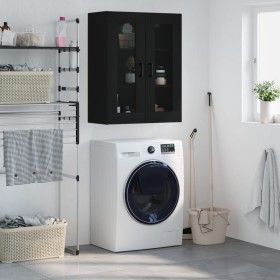Black wall cabinet 69.5x34x90 cm by vidaXL, Sideboards - Ref: Foro24-828477, Price: 92,65 €, Discount: %