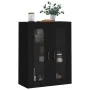 Armario de pared negro 69,5x34x90 cm de vidaXL, Aparadores - Ref: Foro24-828477, Precio: 92,65 €, Descuento: %