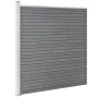 Fence set 9 square + 1 oblique WPC gray 1657x186 cm by vidaXL, fence panels - Ref: Foro24-3053241, Price: 2,00 €, Discount: %