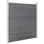 Fence set 9 square + 1 oblique WPC gray 1657x186 cm by vidaXL, fence panels - Ref: Foro24-3053241, Price: 2,00 €, Discount: %