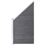 Fence set 9 square + 1 oblique WPC gray 1657x186 cm by vidaXL, fence panels - Ref: Foro24-3053241, Price: 2,00 €, Discount: %