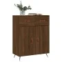 Aparador de madera de ingeniería marrón roble 69,5x34x90 cm de vidaXL, Aparadores - Ref: Foro24-827955, Precio: 84,85 €, Desc...