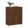 Oak brown engineered wood sideboard 69.5x34x90 cm by vidaXL, Sideboards - Ref: Foro24-827955, Price: 85,91 €, Discount: %